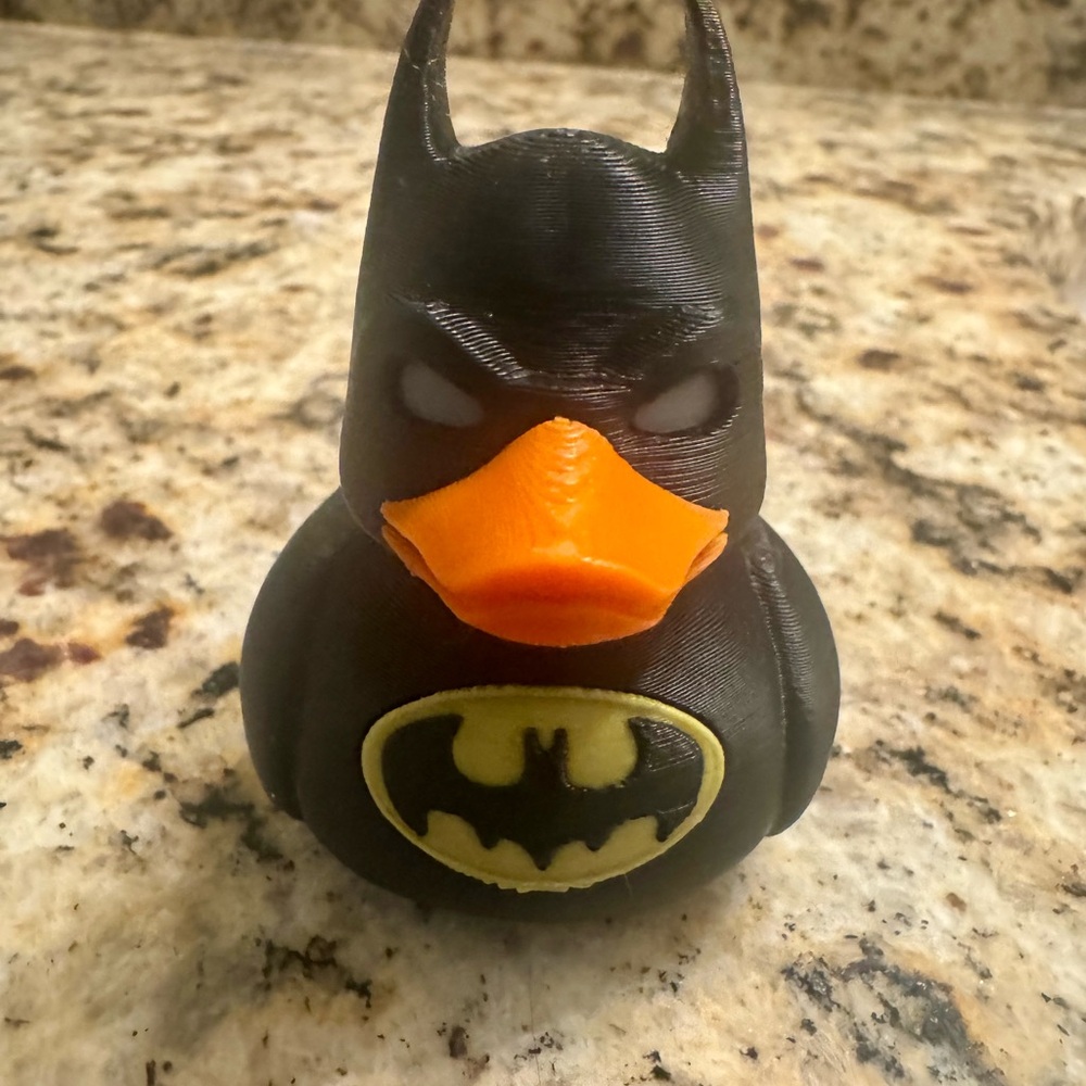 3D Printed Bat duck Figure: Jeep Duck Cruise Gift 2.5 inches tall hard plastic